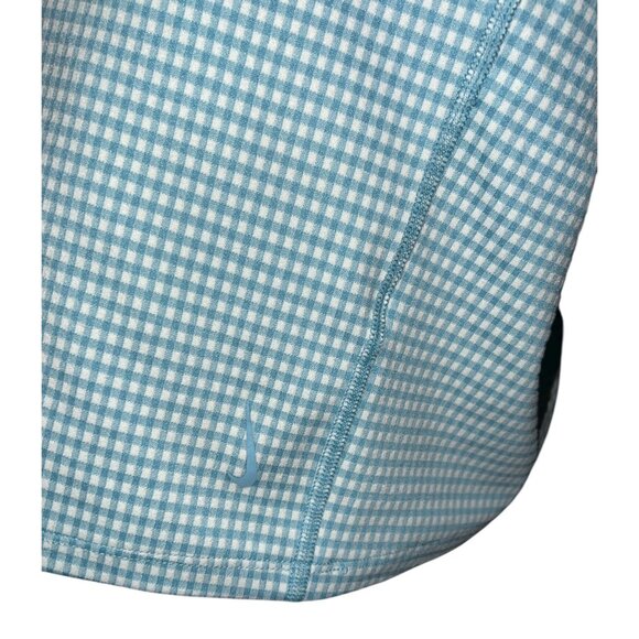 Nike Womens Dri-Fit Blue Gingham Tank Top 3XL Lightweight & Breathable - Picture 6 of 7